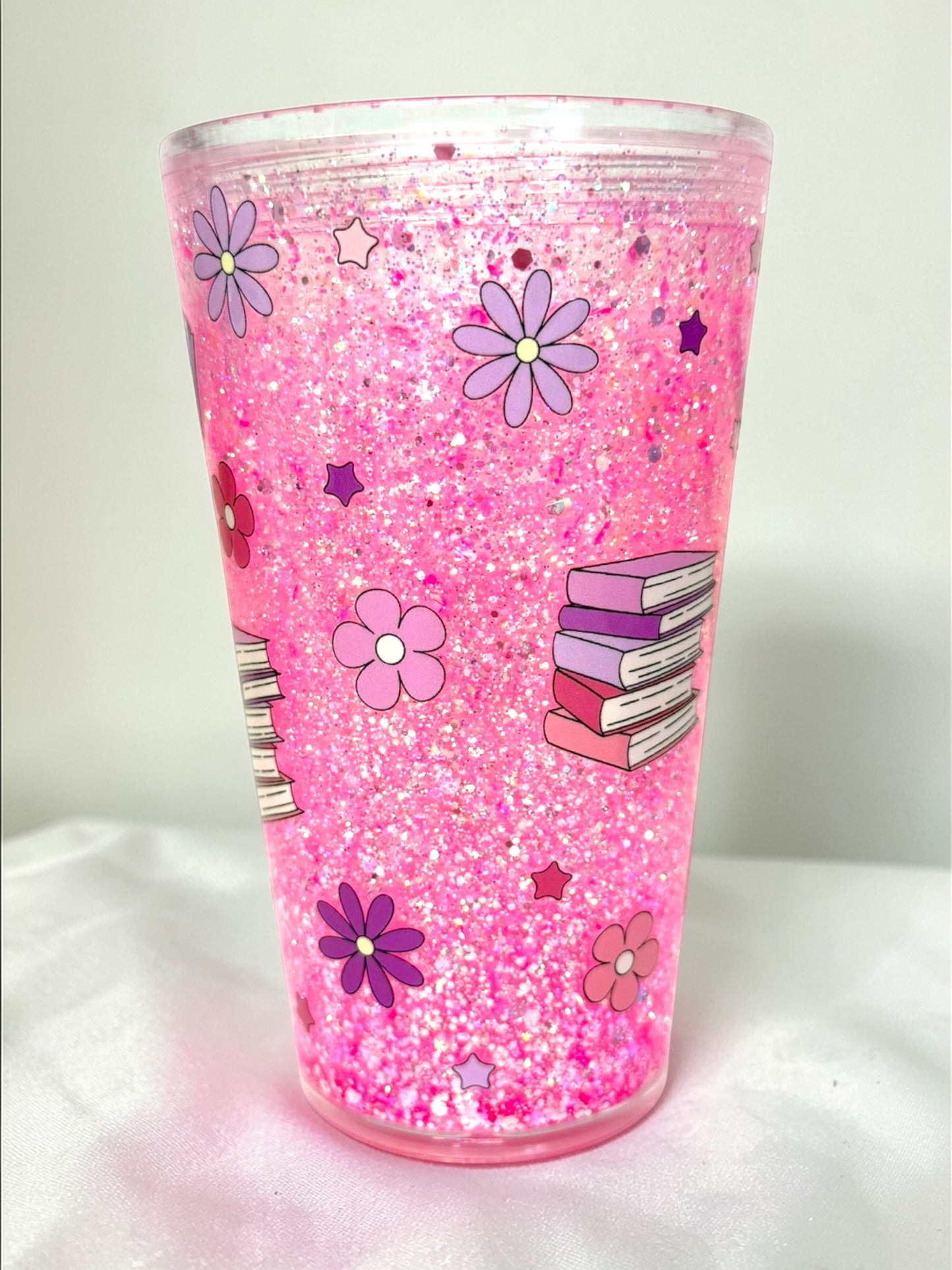 16oz One More Chapter Snowglobe Tumbler