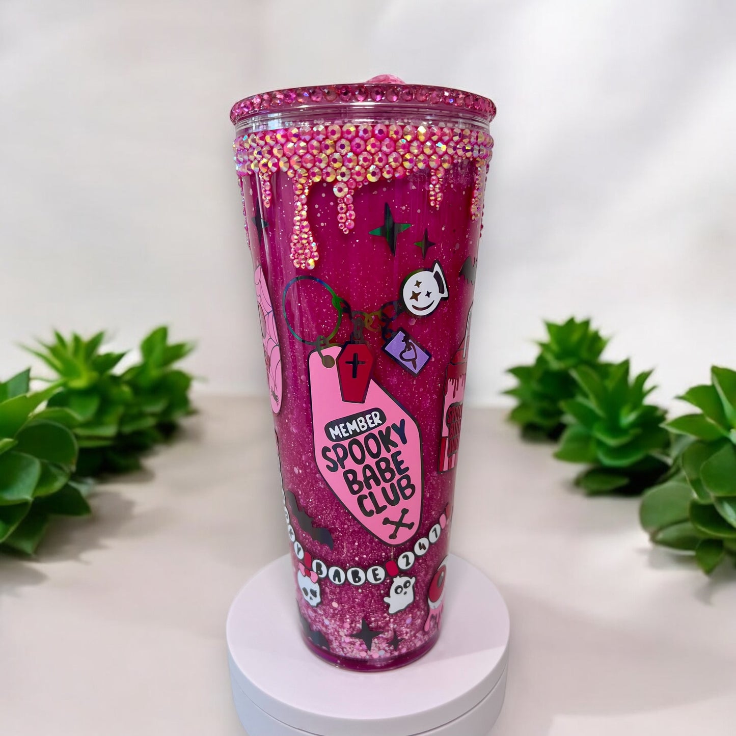 Spooky Babe Club Snowglobe Tumbler