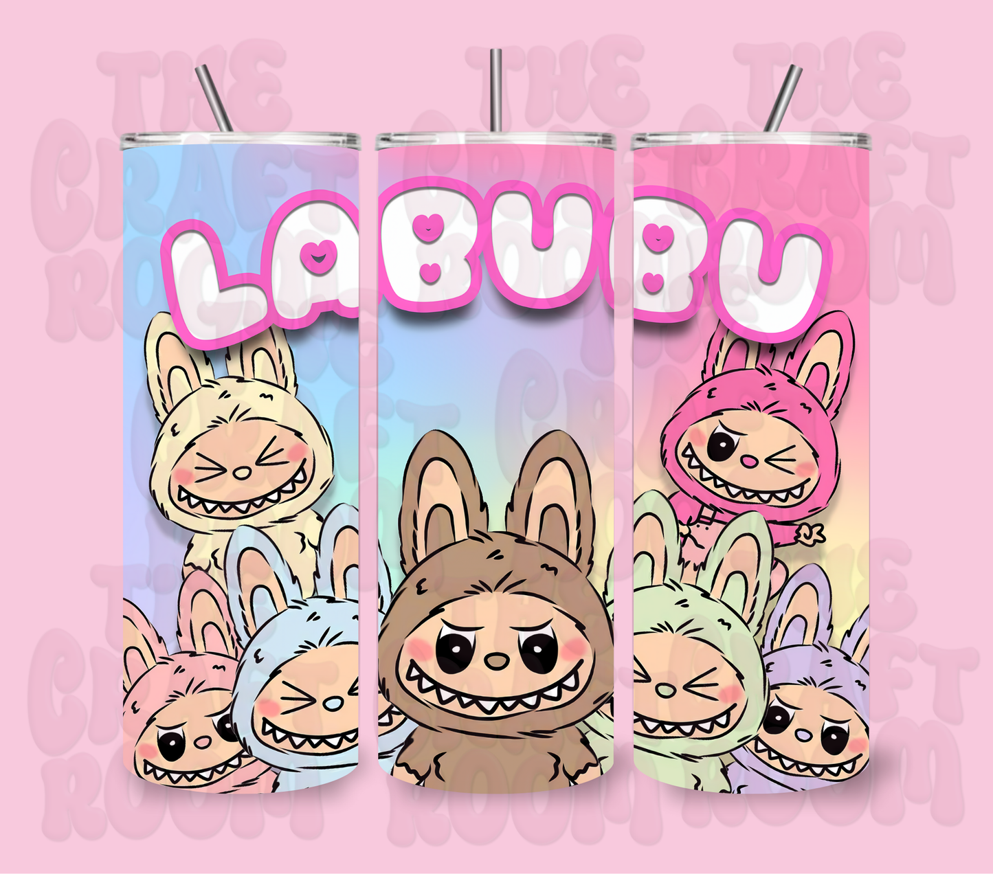 Cute Monsters 20oz Stainless Steel Tumbler
