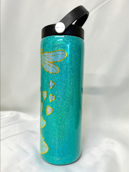 20oz Dragonfly Peekaboo