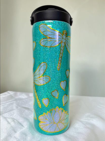 20oz Dragonfly Peekaboo