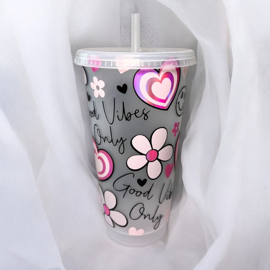 Good Vibes Only Cold Cup