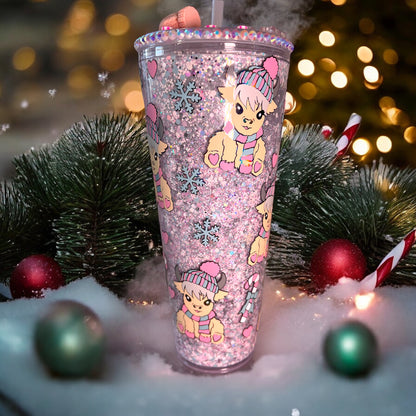 Highland Frosties Snowglobe Tumbler