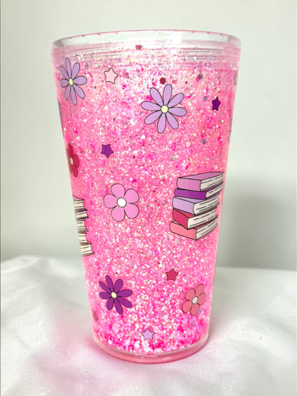 16oz One More Chapter Snowglobe Tumbler