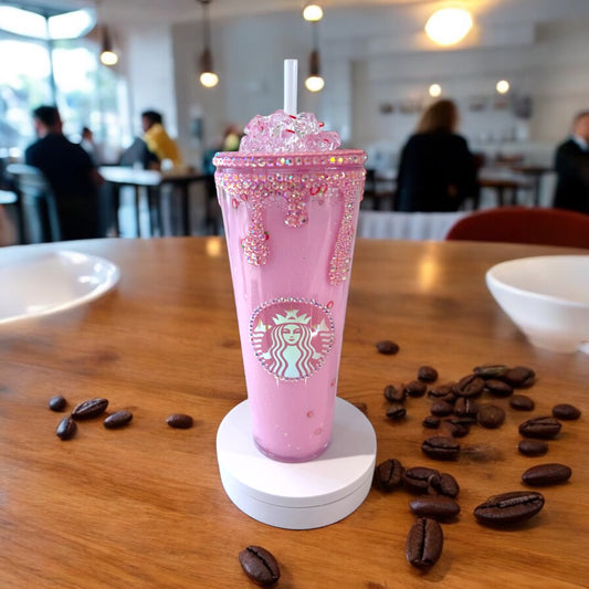 Glam Pink Bucks 24oz Tumbler