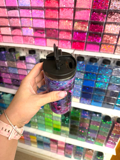 Pink Moon Fairy 500ml Stainless Steel Resin Travel Mug