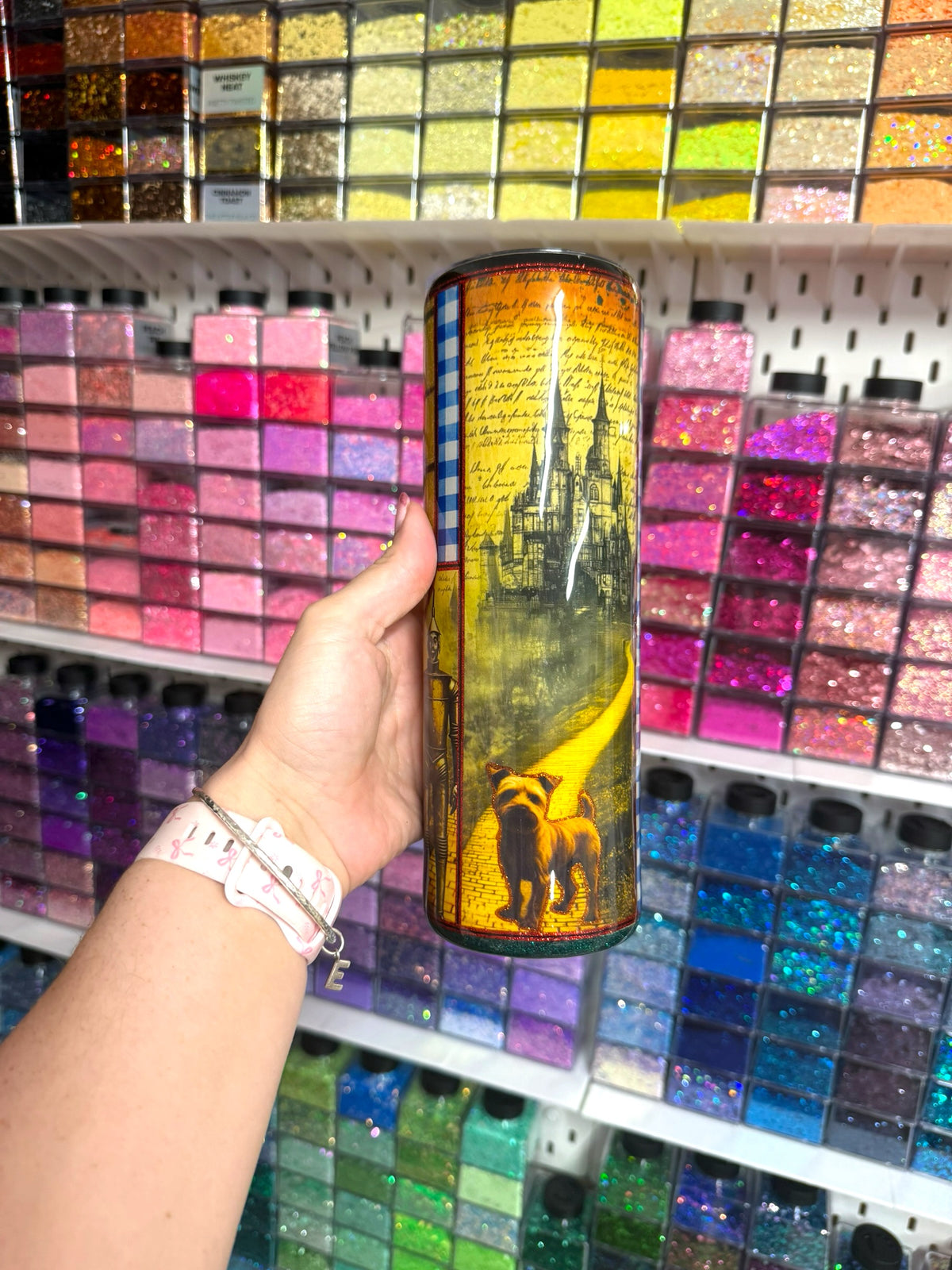 Wizard of Oz 30oz Stainless Steel Glitter Resin Tumbler