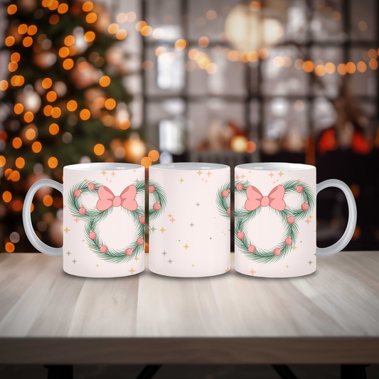 Mouse Ear Wreath Mug