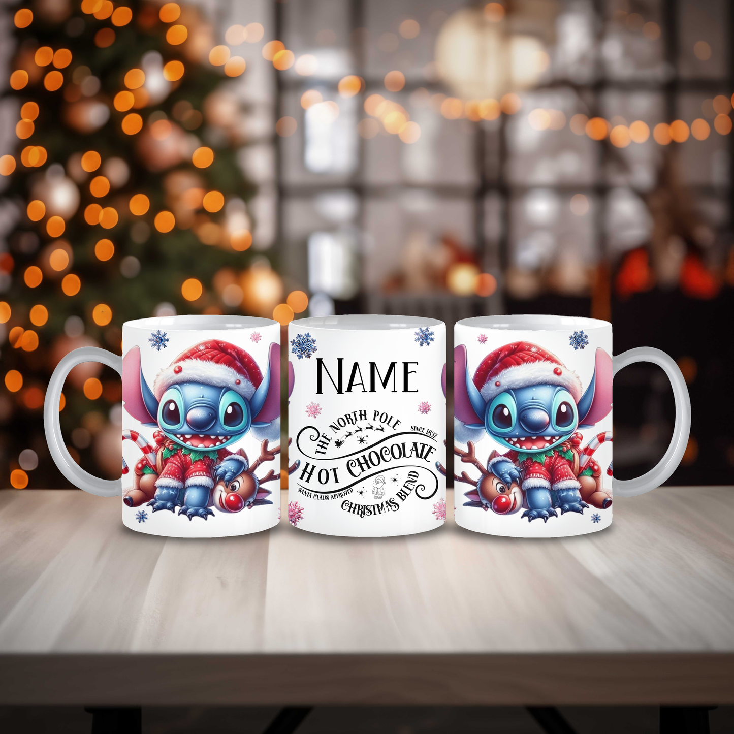 Personalised Ohana Christmas Mug