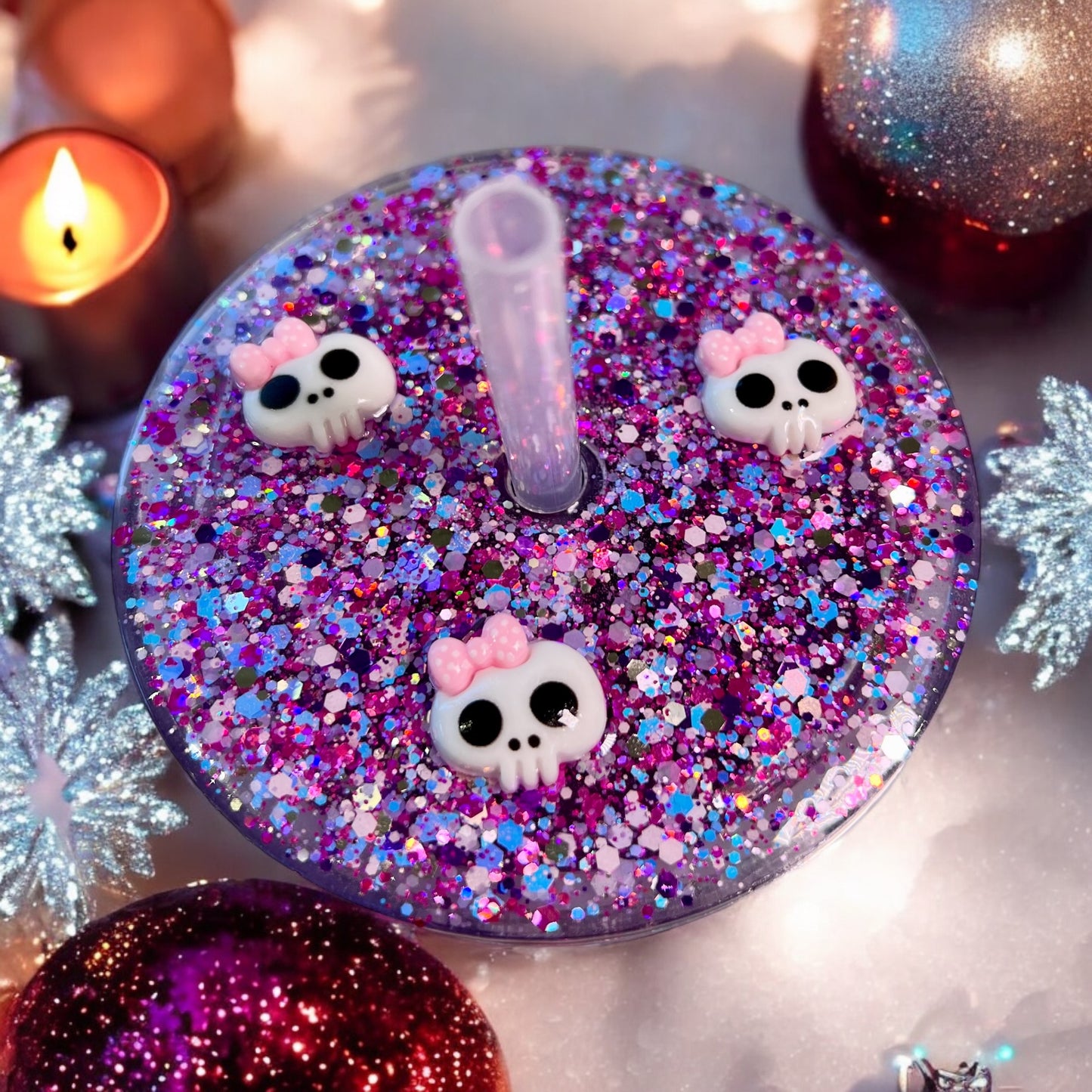 Spooky Christmas Snowglobe Tumbler