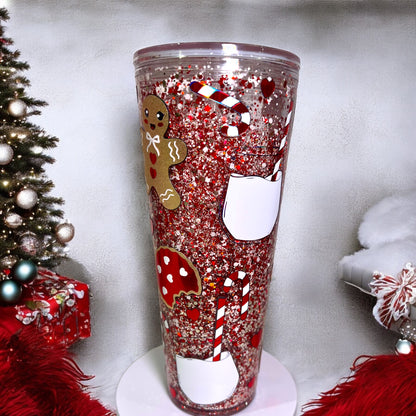 Snacks For Santa Snowglobe Tumbler