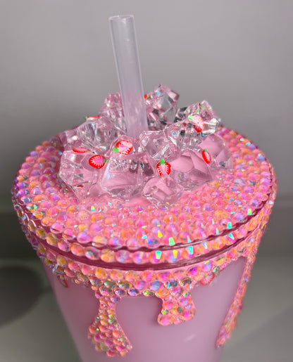 Glam Pink Bucks 24oz Tumbler