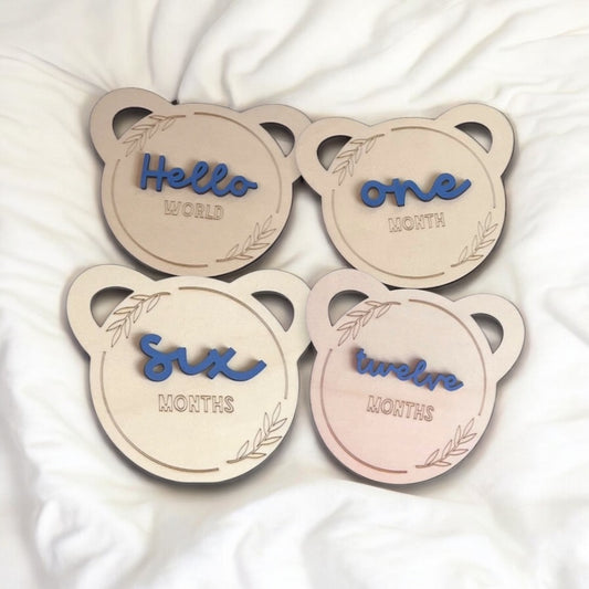 Baby Bear Milestone Markers