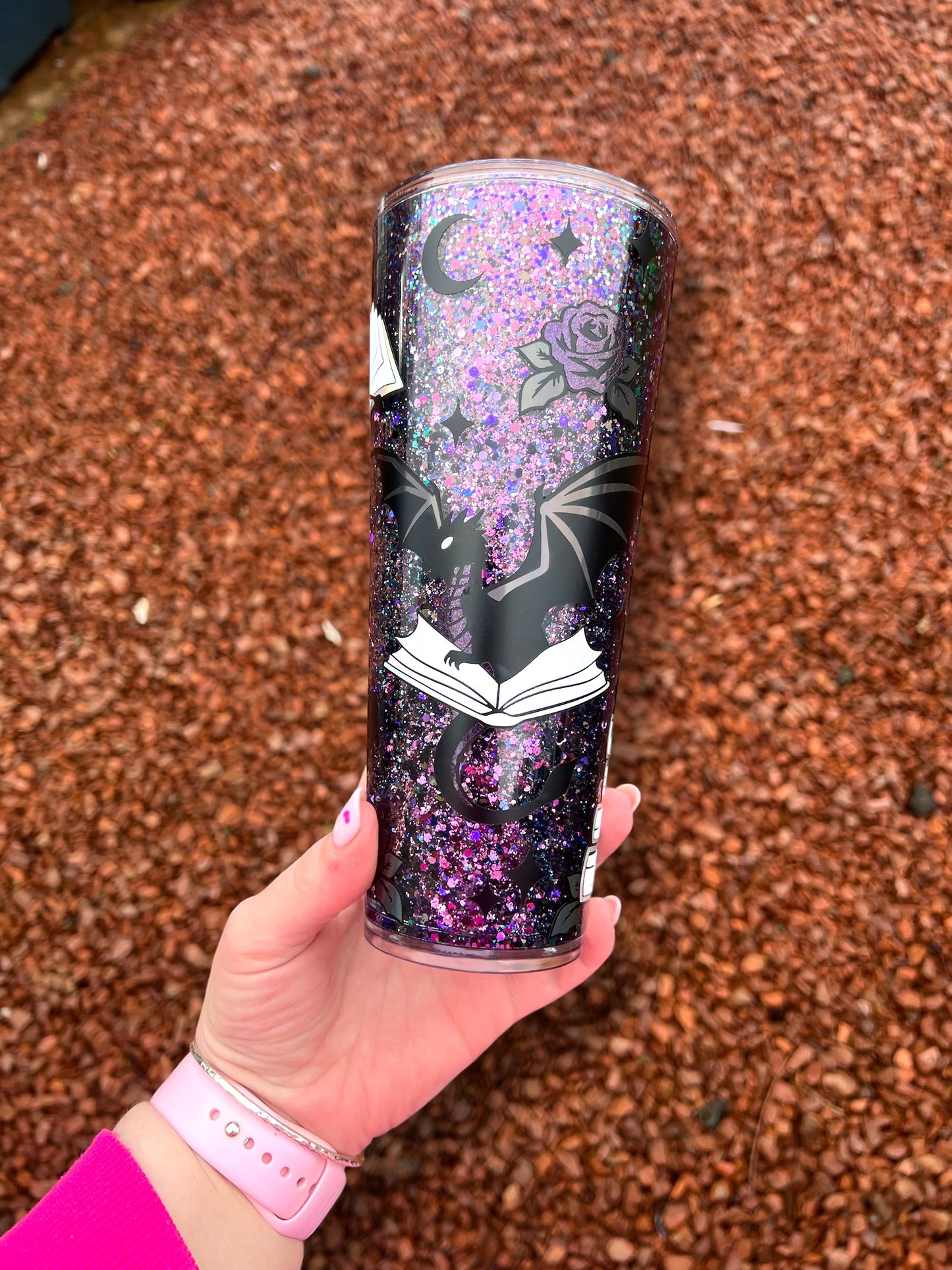 Fantasy Book Snowglobe Tumbler