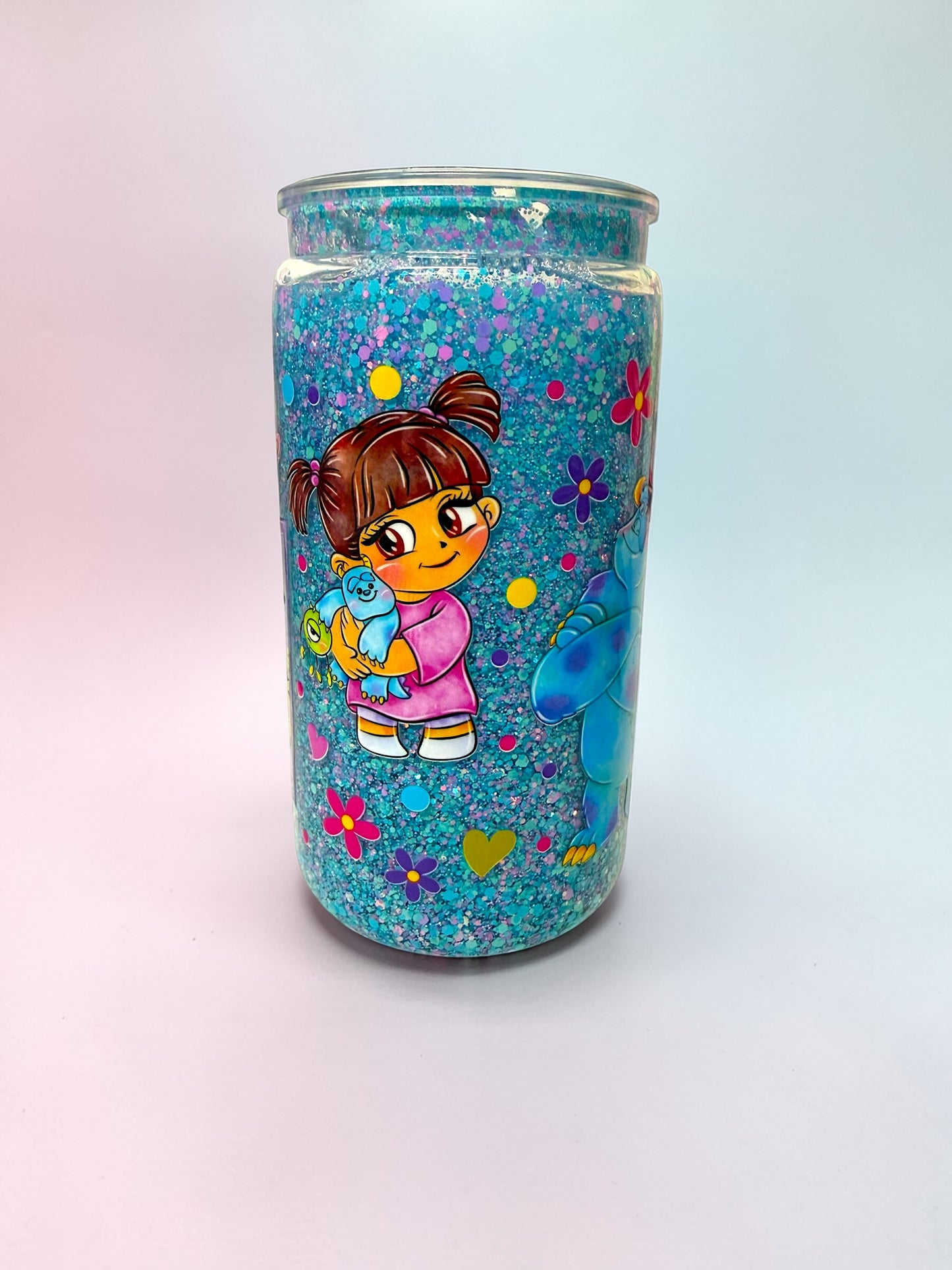 16oz Monster Friends Snowglobe Tumbler