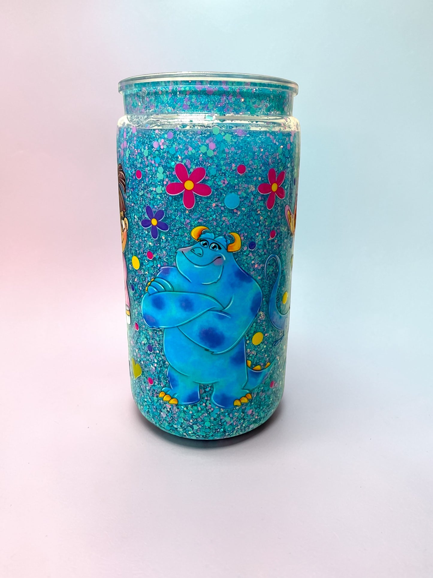16oz Monster Friends Snowglobe Tumbler