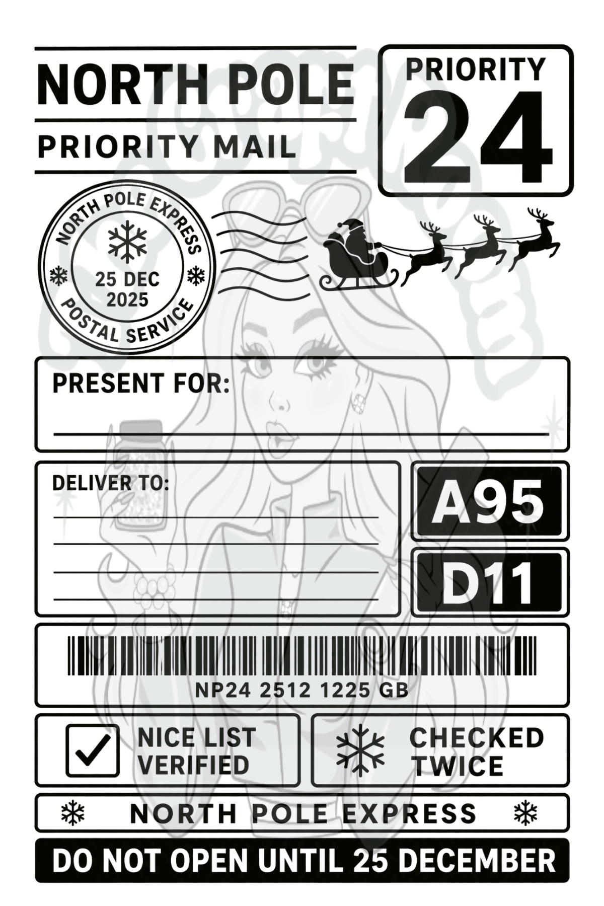 Christmas Delivery Labels