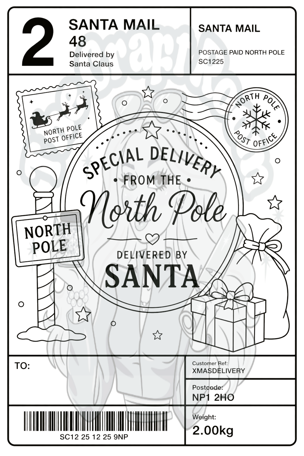Christmas Delivery Labels