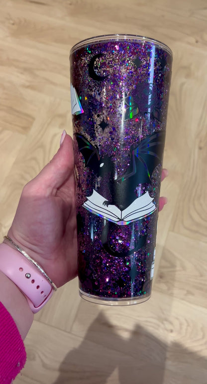Fantasy Book Snowglobe Tumbler