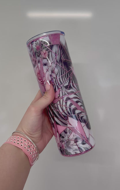 30oz Pink Zebra