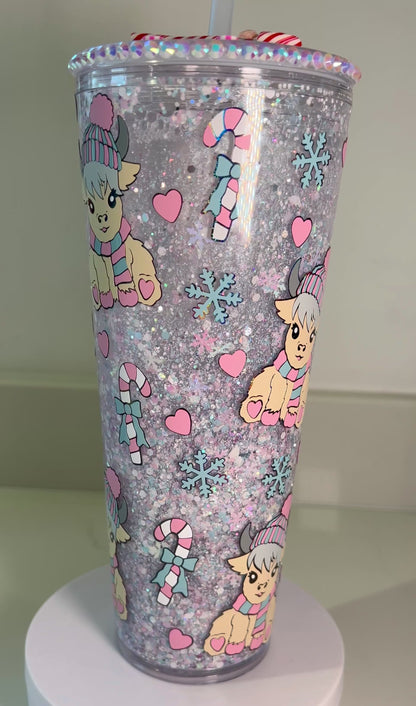 Highland Frosties Snowglobe Tumbler
