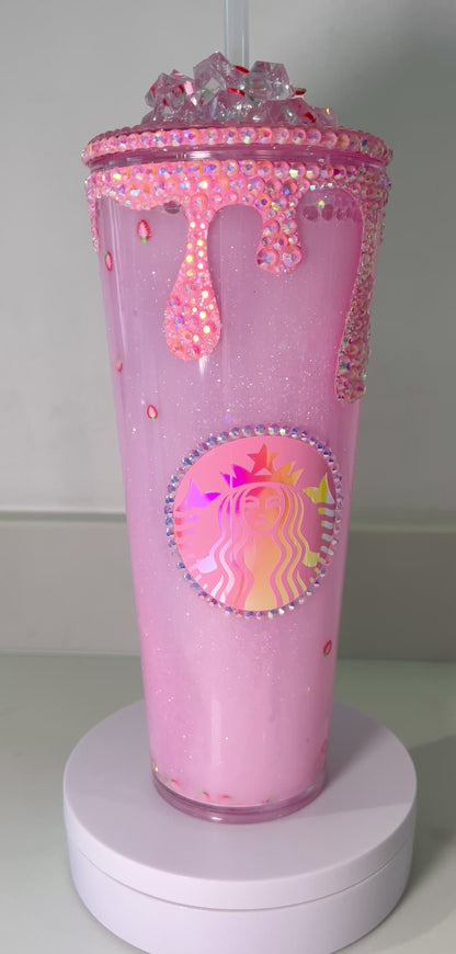 Glam Pink Bucks 24oz Tumbler