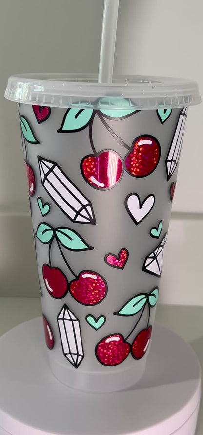 Cherry Crystals Cold Cup