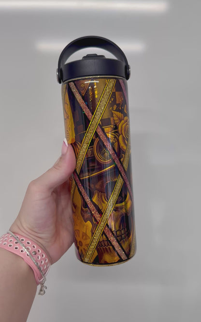20oz Steampunk Skull