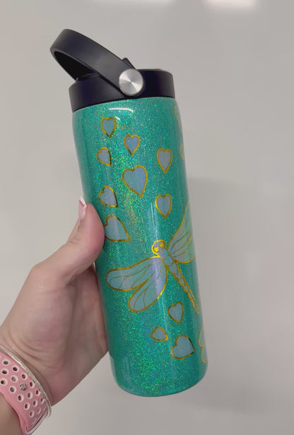 20oz Dragonfly Peekaboo